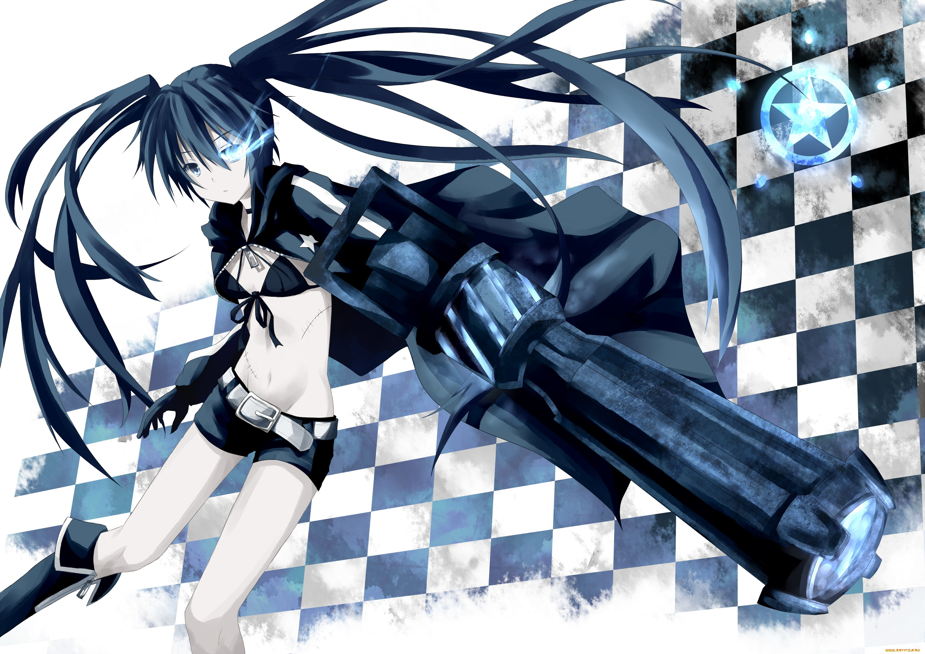 , black rock shooter, , , , nagomi, no, ame, kuroi, mato, black, rock, shooter